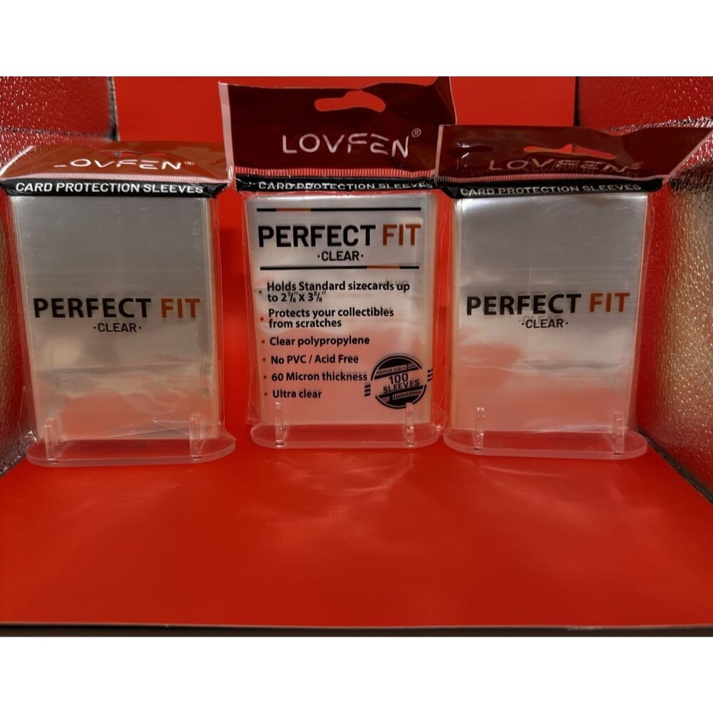 Lovfen Card Penny Sleeves Clear prefect fit ultra clear pvc/acid free 3-100packs